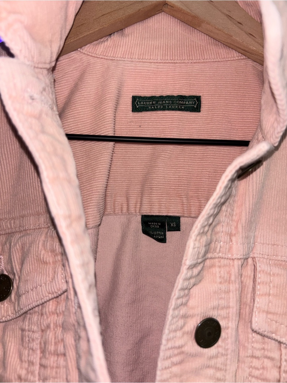 Ralph Lauren Pink Corduroy Jacket - Picture 2 of 2